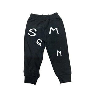 MSGM Black Logo Joggers Toddler Size 24 months
